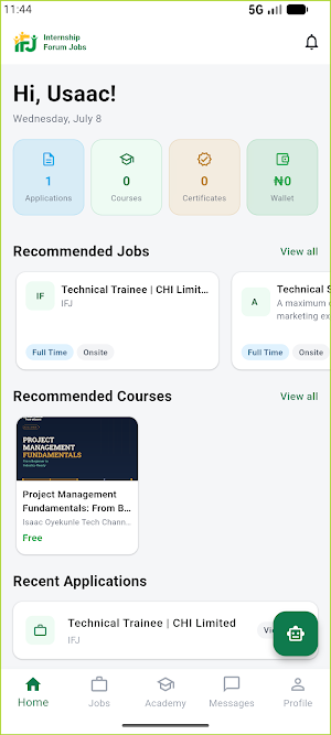 IFJ - Internship Forum Jobs Screenshot 3