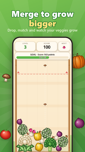 Veggie Merge: Drop & Merge Screenshot 0