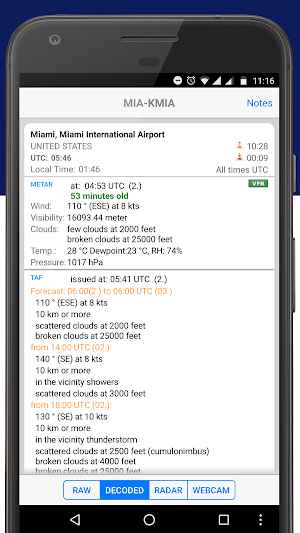 PilotWeather Screenshot 1