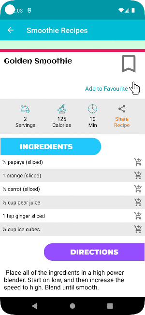 Smooth Smoothie Recipes Screenshot 2