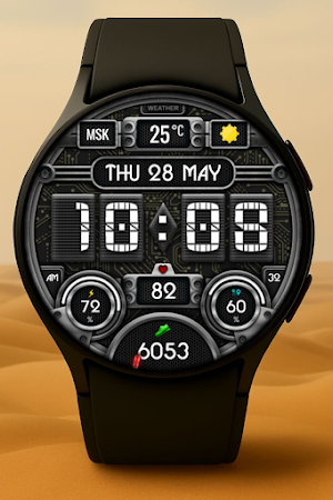 Civinic Digital Watch Face Screenshot 1