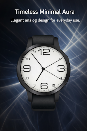Minimal Analog Watch Face Aura Screenshot 1