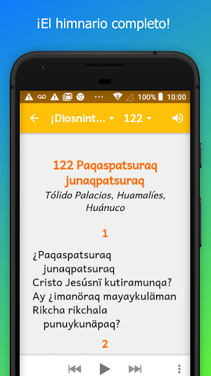 Hymnbooks in Quechua Screenshot 2