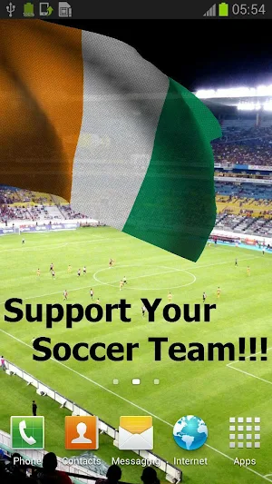 Ivory Coast Flag Live Wallpaper screenshot 1