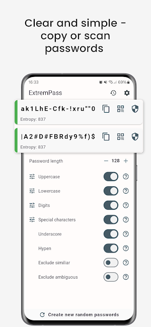 ExtremPass: Password Generator Screenshot 2