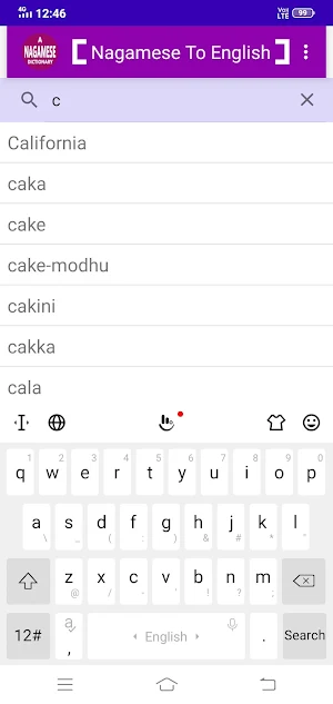 Nagamese To English Dictionary Screenshot 3