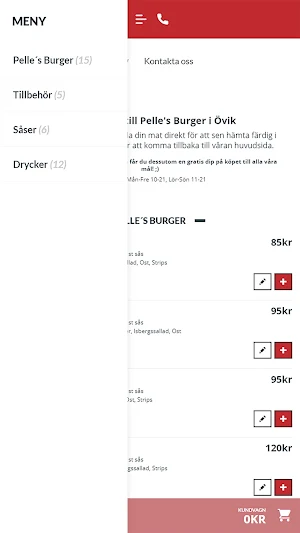 Pelles Burgare Örnsköldsvik Screenshot 0