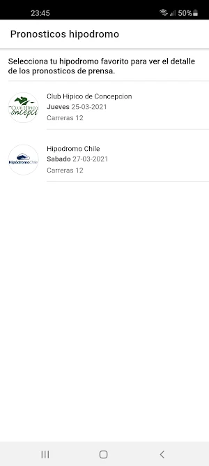 Pronósticos hipodromos de chile Screenshot 0