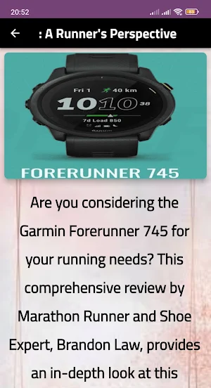 Garmin Forerunner 745 guide Screenshot 3