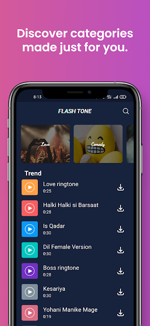 Flashtone - Android Ringtones Screenshot 1
