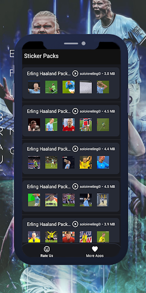 Haaland Animated WAStickers Screenshot 3