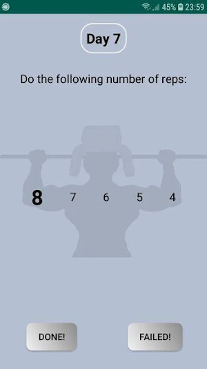 Russian Fighter Pull-Up Progra Screenshot 1