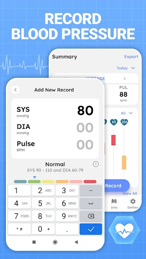 Blood Pressure Monitor App Screenshot 1