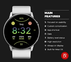Sporty Energetic Watch Face Screenshot 1