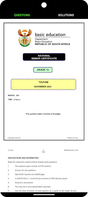 Grade 12 Tourism Screenshot 1