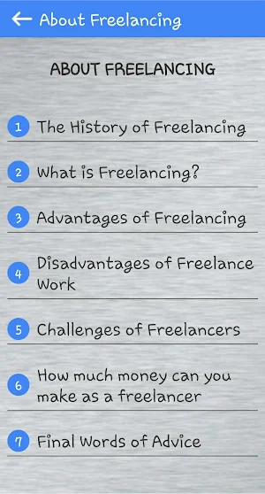 Freelancing Guideline Screenshot 2