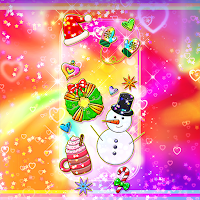 Bling Christmas Card-Wallpaper