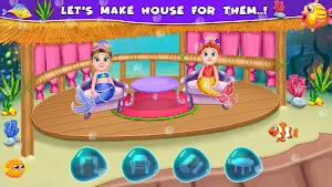 Twin mermaid babysitter care Screenshot 3