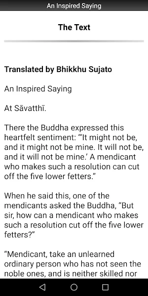 An Inspired Saying - Buddhism Screenshot 1