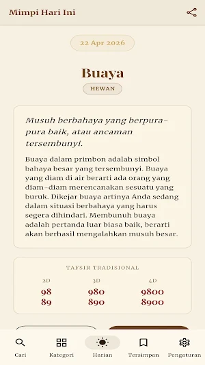Buku Mimpi Offline Lengkap Screenshot 2