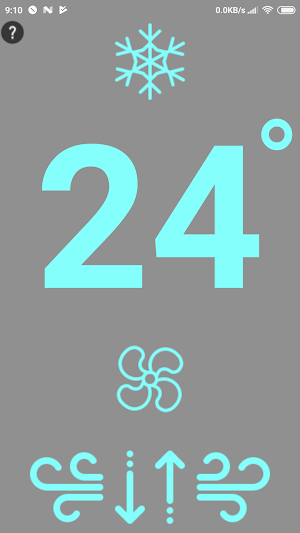Remote 4 TOSOT AC No-Buttons NO-Settings.SWIPE/TAP Screenshot 2