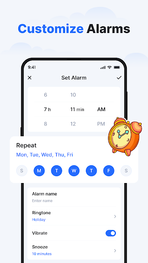 Clock - Simple Alarm Clock Screenshot 1