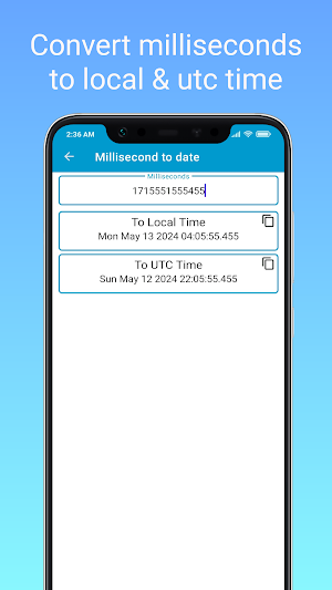 Millisecond - Epoch Time Live Screenshot 2