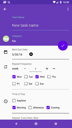 Run My Life - To Do List, Task Scheduler Screenshot 1