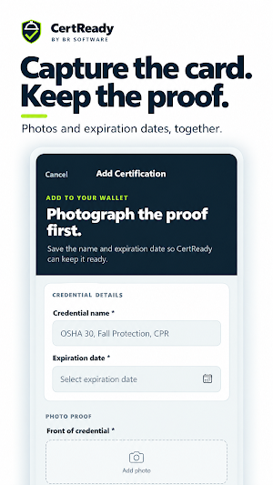CertReady: Worker Cert Wallet Screenshot 1