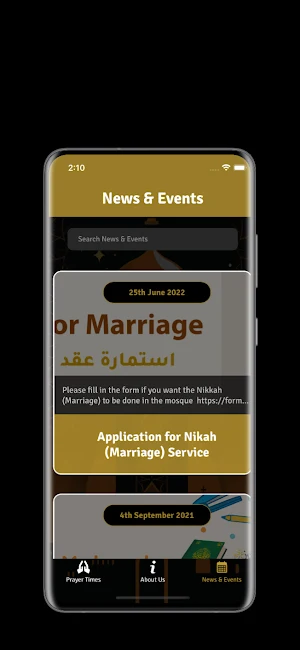 Mosque Prayer App Screenshot 2