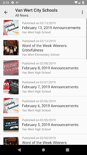 Van Wert City Schools Screenshot 1