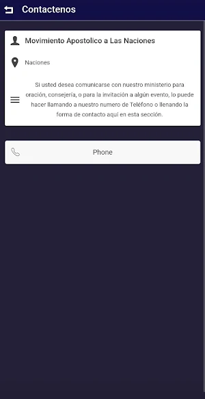 Movimiento Apostolico a Las Na Screenshot 1