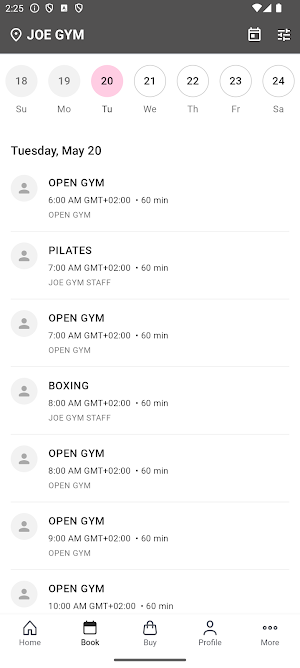 JOE GYM Screenshot 1