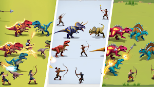 Dino War: Merge & Dominate screenshot 2