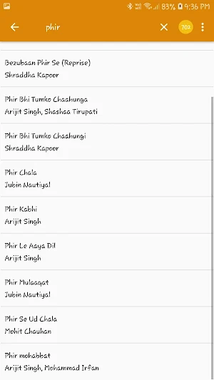 LyricsHunt : Hindi Songs Lyrics Screenshot 2