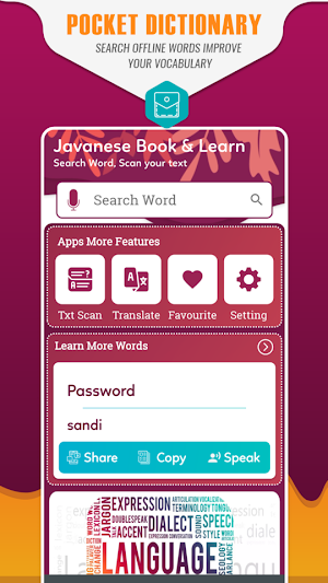 English To Javanese Translator-Javanese Dictionary Screenshot 0