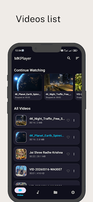 MKPlayer Screenshot 2