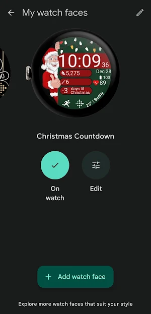 Christmas Countdown | WearOS Screenshot 0