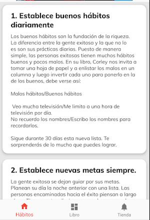 21 Hábitos de los millonarios Screenshot 0