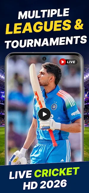 Live Cricket TV HD Streaming Screenshot 1