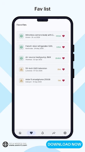 Warranty Tracker - Expiry Date Screenshot 1