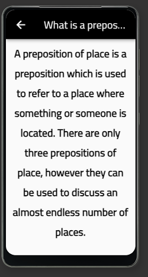 preposition of place Screenshot 0