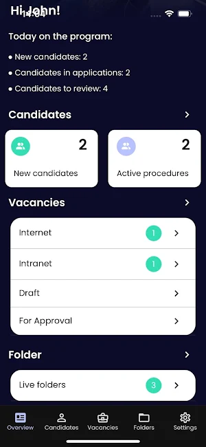 Ubeeo ATS Screenshot 1
