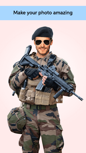 Military Man Photo Editor Screenshot 0