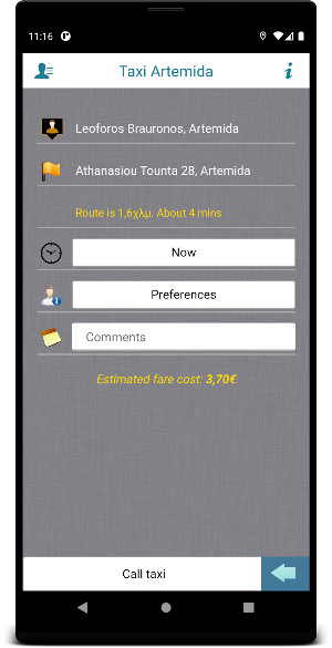 Taxi Artemida Screenshot 3