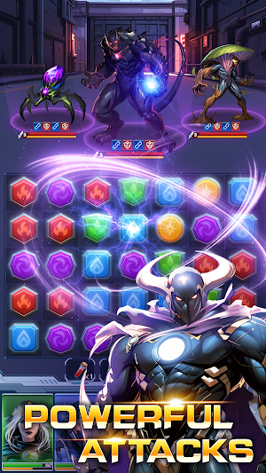 Superhero&Puzzles: Match3 RPG Screenshot 3