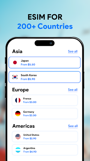 eSIM4Trips - Travel & Internet Screenshot 1