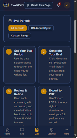 EvalsEvolved Screenshot 2
