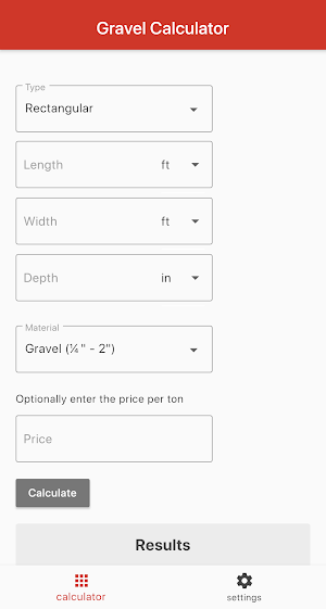 Gravel Calculator Screenshot 0