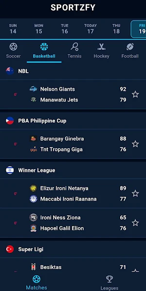 SportzFy Live Sports TV Screenshot 3